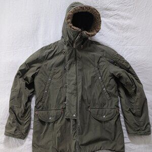 Abercrombie & Fitch Green Military N3B Parka No 895 Size Large